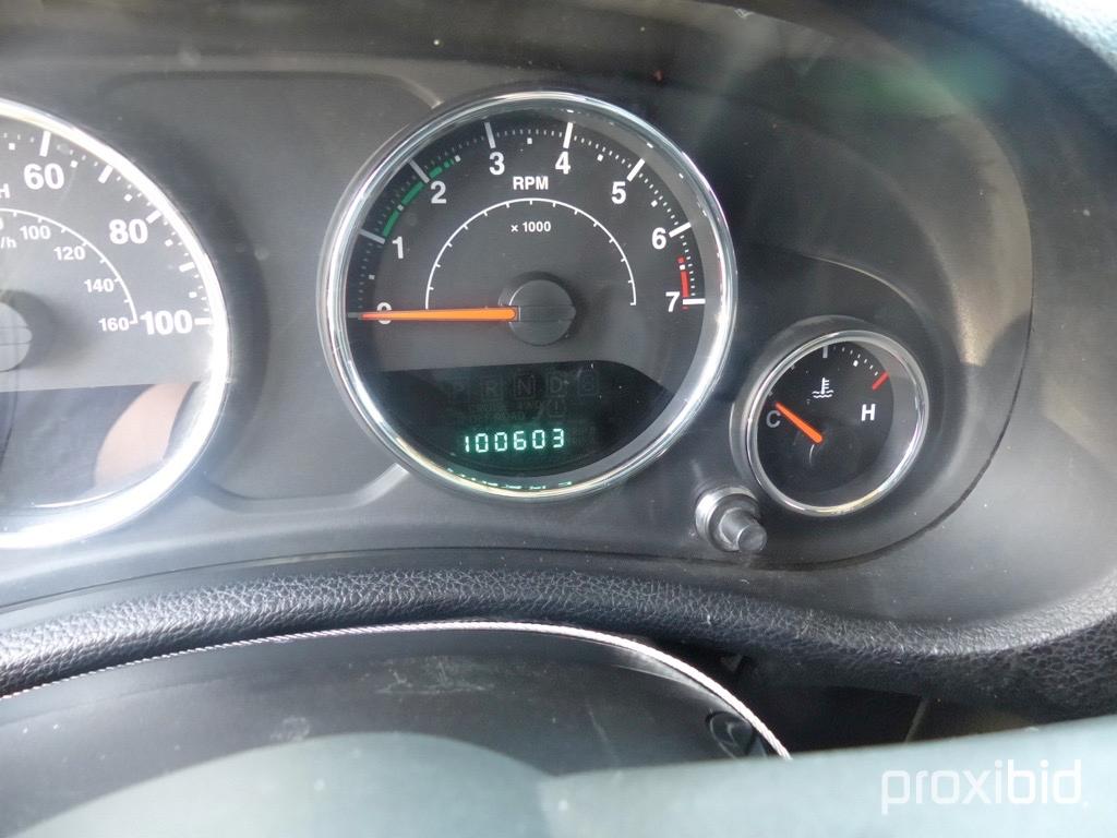 2014 Jeep Wrangler, sn 1C4BJWDG6EL291805: Odometer Shows 100K mi.