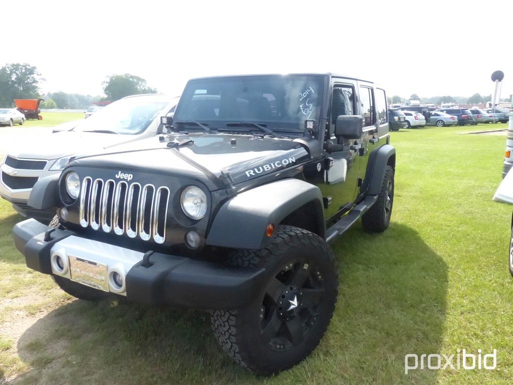 2014 Jeep Wrangler, sn 1C4BJWDG6EL291805: Odometer Shows 100K mi.