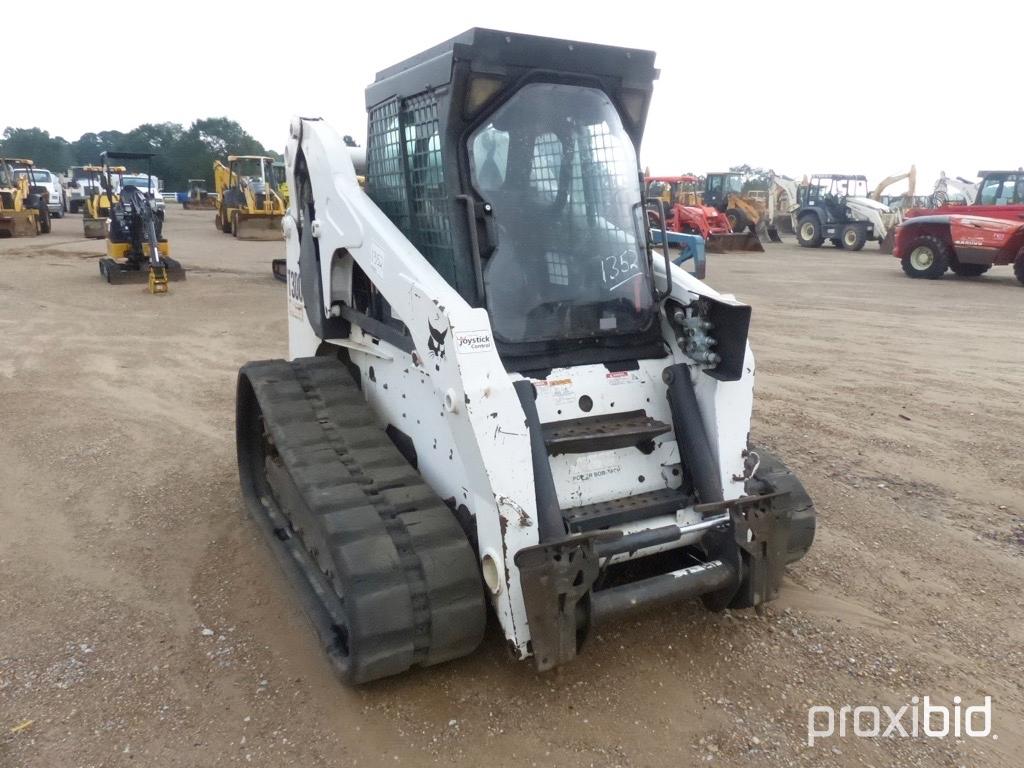 2007 Bobcat T300 Skid Steer, s/n 532015402: Encl. Cab, Rubber Tracks, Meter