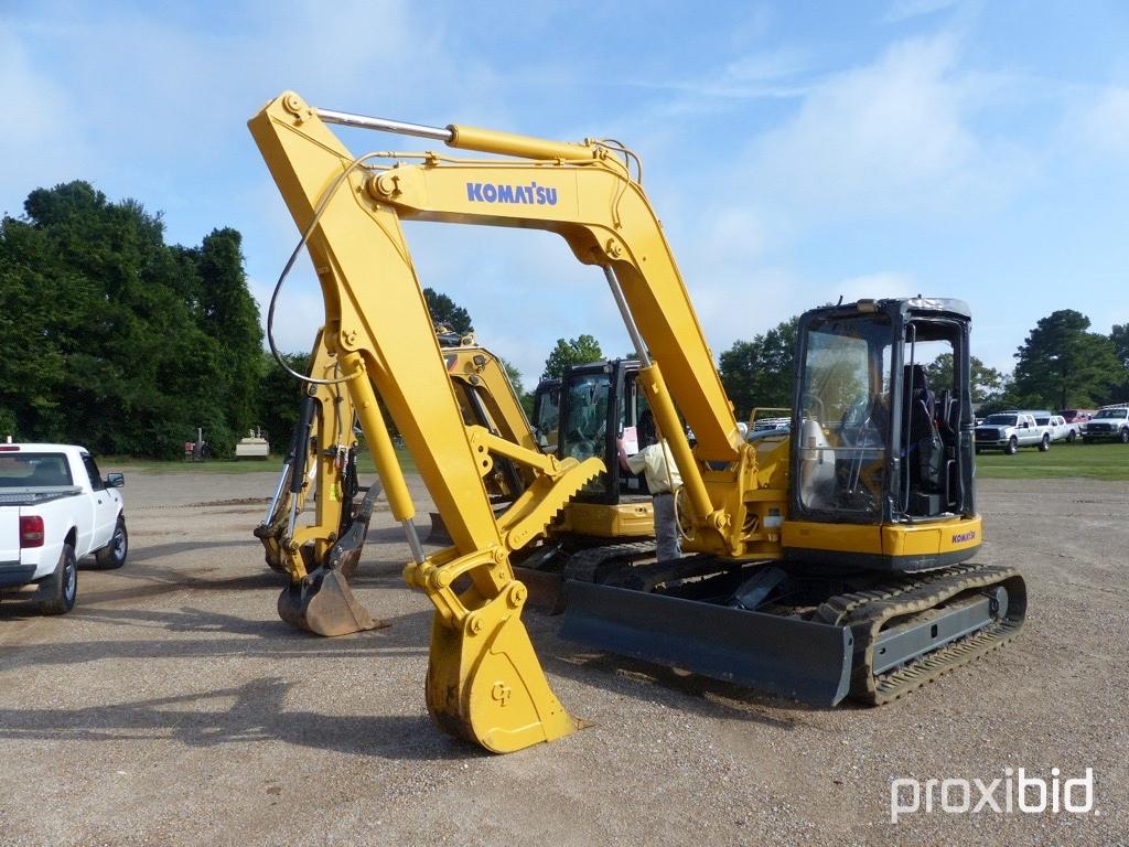 Komatsu PC78MR Midi Excavator, s/n 1001092: Encl. Cab, Manual Thumb, Push B