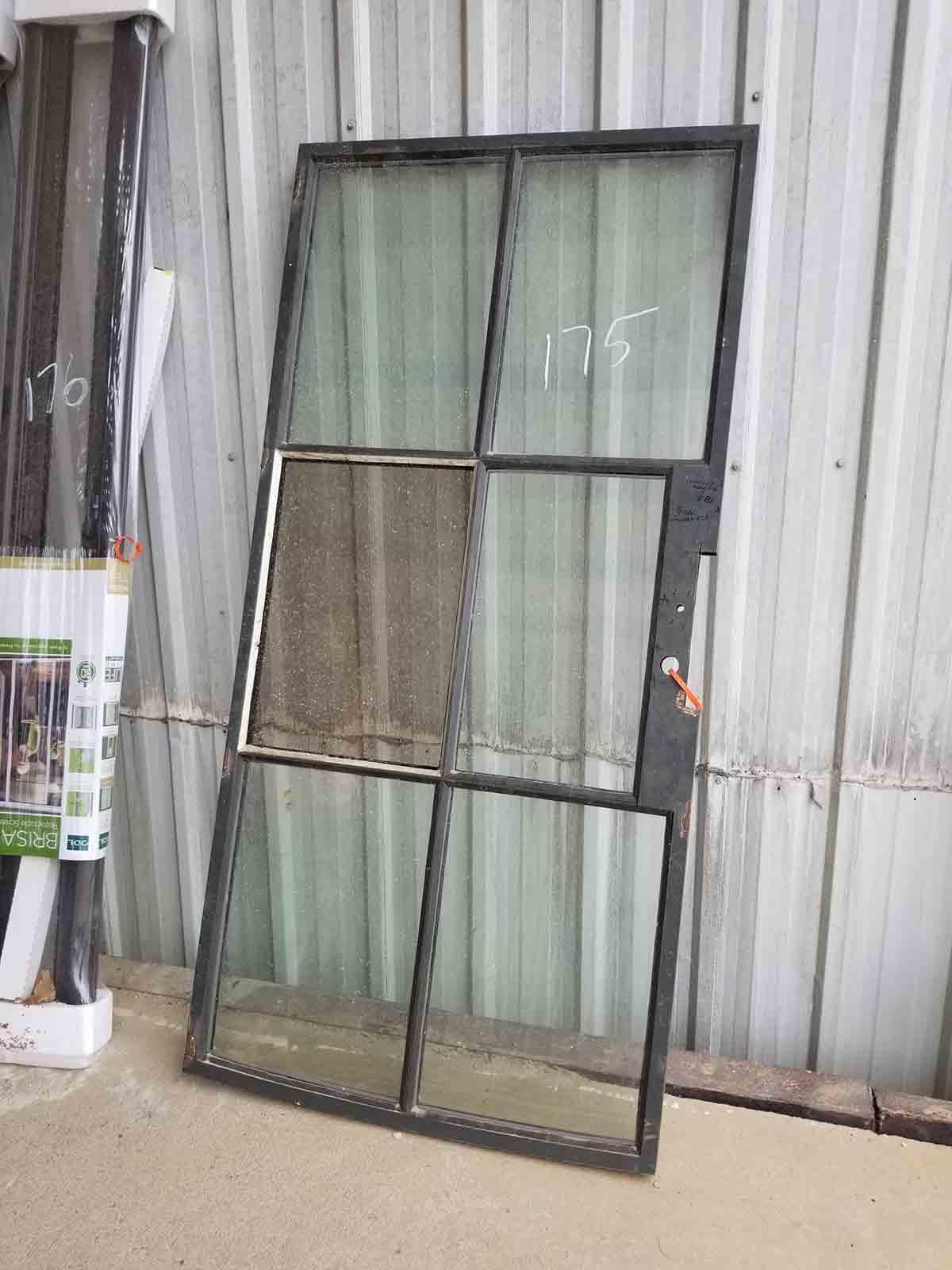 Glass and Metal Door