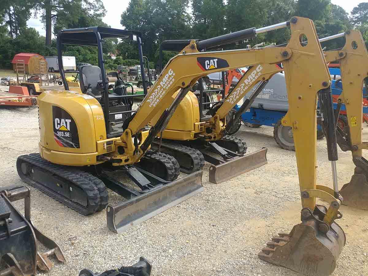 Cat 303.5E Mini Excavator, s/n JWY02994: Showing 231 hrs