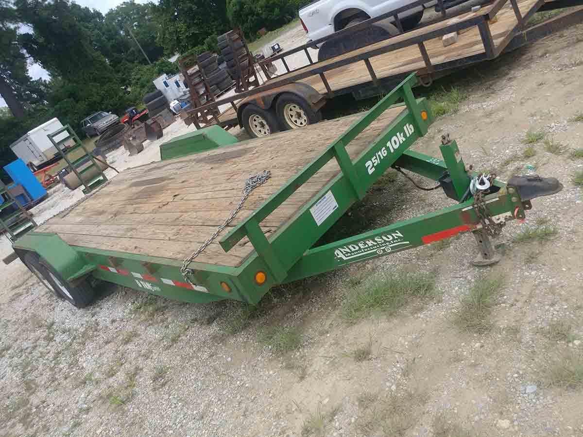 2013 Anderson 8x18 Trailer, s/n 4YNBN2228DC070038: 10K Cap., Ramps