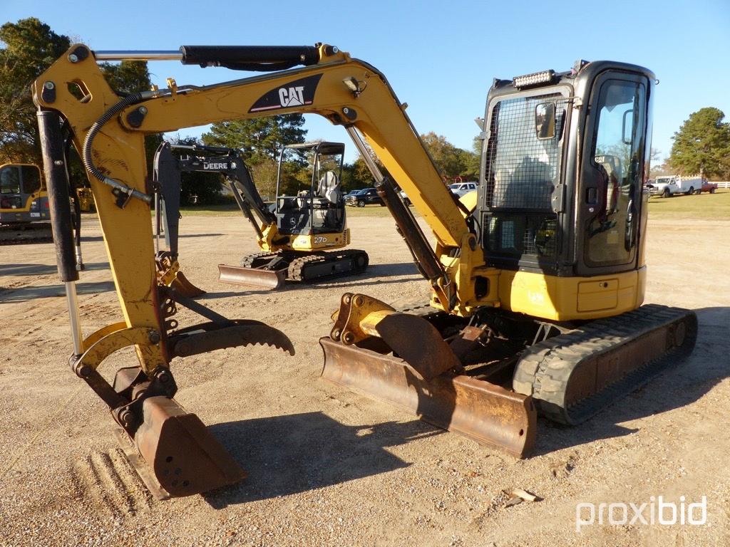 2007 Cat 304C Mini Excavator, s/n FPK01578: Encl. Cab, Manual Thumb, Push B