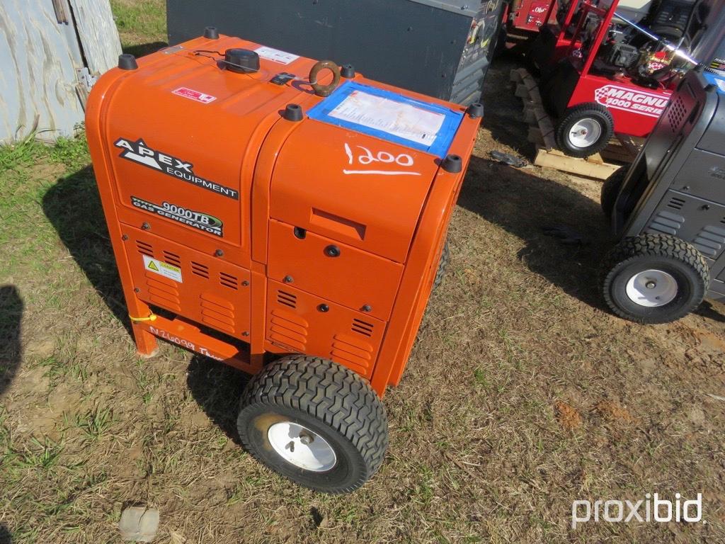 Apex 9000 TB Gas Generator: Remote Elec. Start 7 hrs