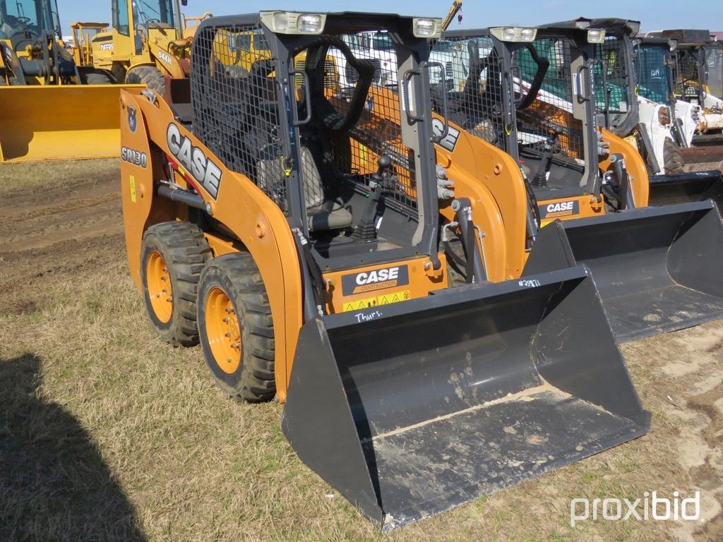 Unused 2014 Case SR130 Skid Steer s/n NEM480218: Canopy GP Bkt. 4 hrs