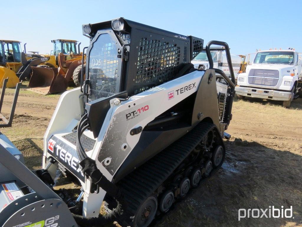 2014 Terex PT110F Forestry Mulcher s/n 34WF00535: Perkins 111hp Eng. C/A Hi