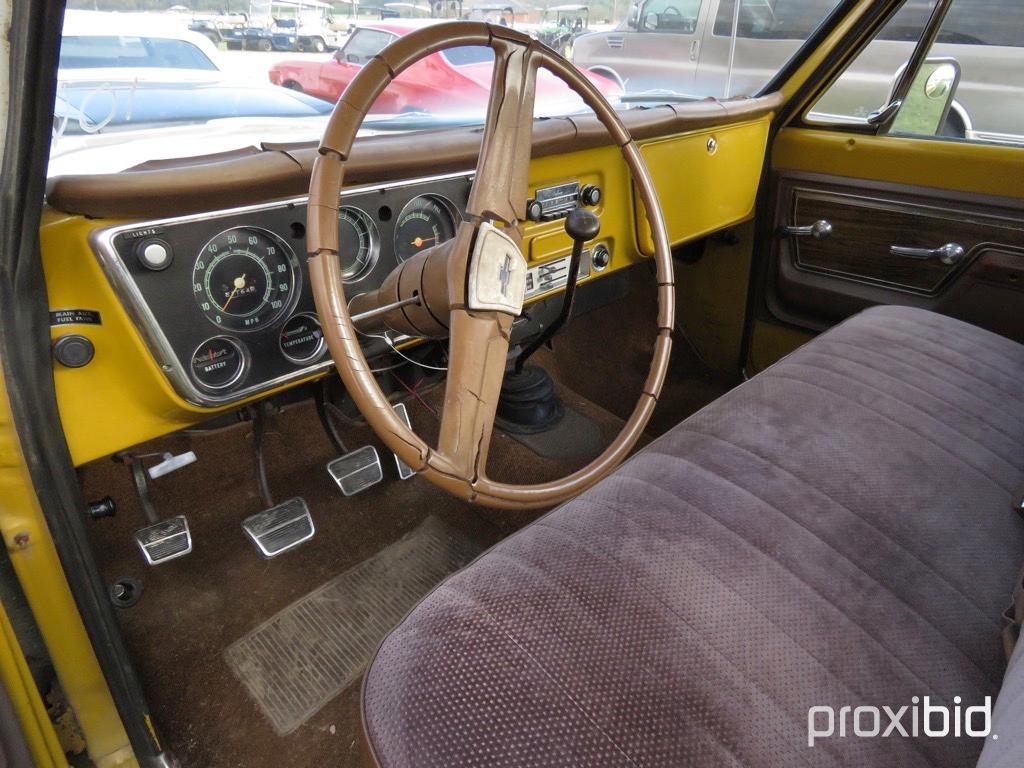 1972 Chevy Cheyenne 20 Pickup, s/n CCE242Z167429: Reg. Cab, 350 Eng., Manua