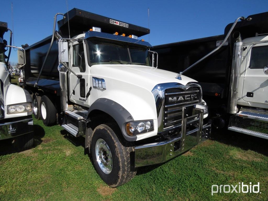 2019 Mack Granite GU713 Tri-axle Dump Truck, s/n 1M2AX07C7KM041247: MP8-455