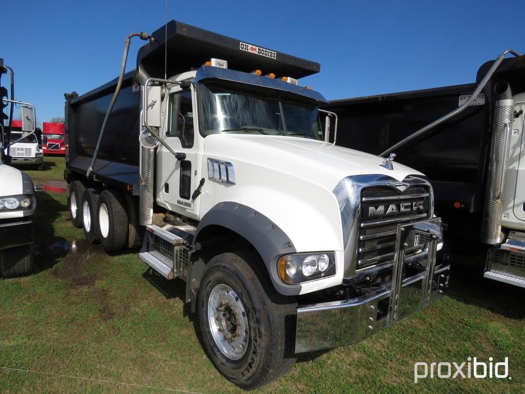 2018 Mack Granite GU713 Tri-axle Dump Truck, s/n 1M2AX07C2JM040053 (Title D