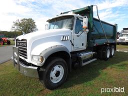 2011 Mack GU713 Tandem-axle Dump Truck, s/n 1M2AX04C9BM010232: MP7-405hp En