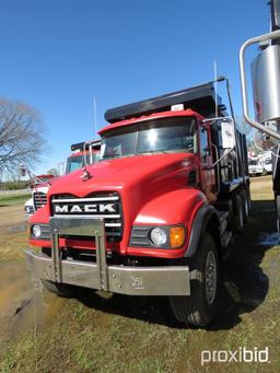 2007 Mack Granite CV713 Tri-axle Dump Truck, s/n 1M2AG11C67M058109 (Title D