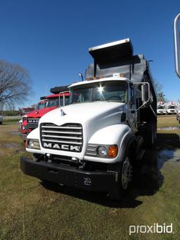 2007 Mack CV713 Tandem-axle Dump Truck, s/n 1M2AG11Y67M058171: 427hp Eng.,