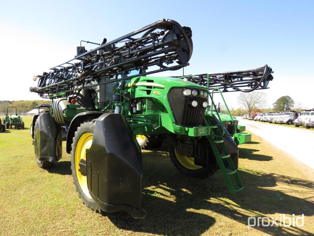 2012 John Deere 4730 Self-propelled Sprayer, s/n 1N04730XAC0023160: Cab, GP