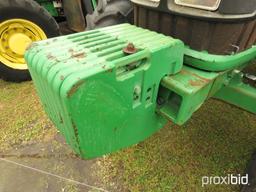 John Deere 7130 MFWD Tractor, s/n L07130H574901: Encl. Cab, Power Quad, Lef