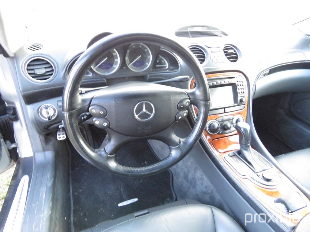 2003 Mercedes SL500 Convertible, s/n WDBSK75F13F030276: Leather, Odometer S