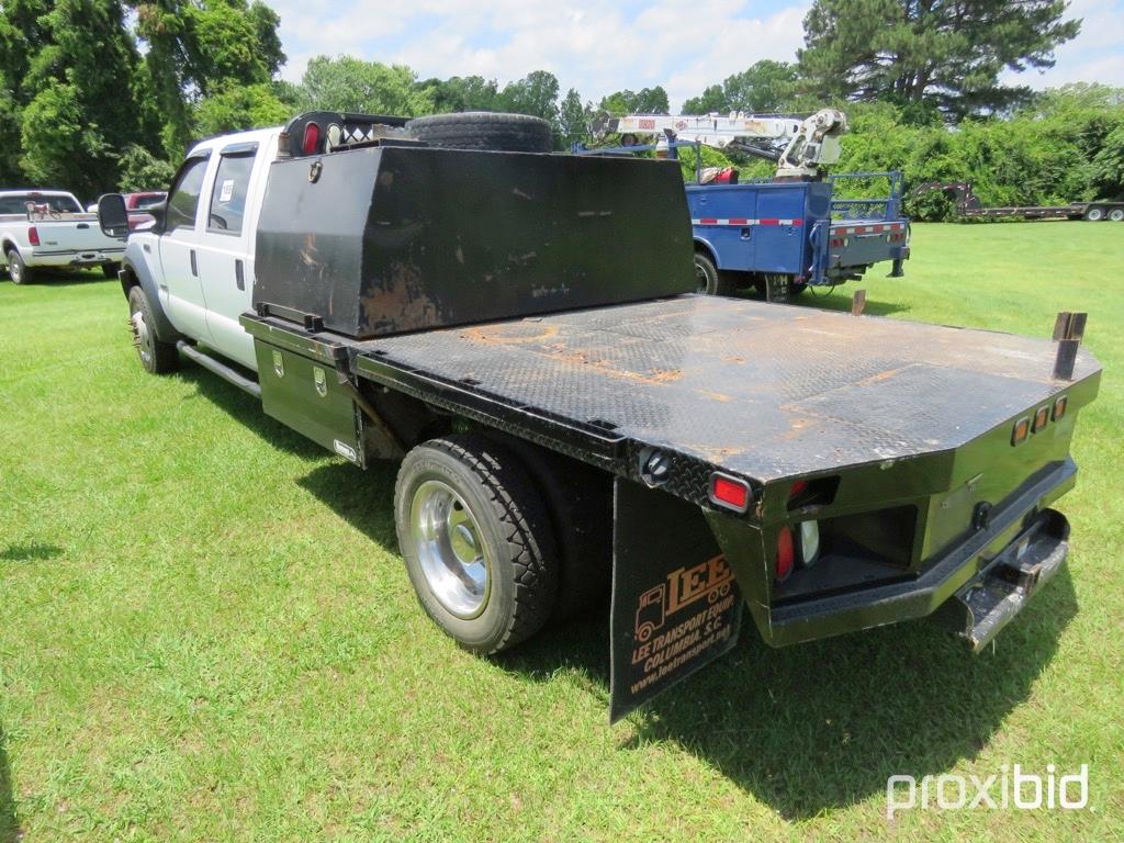 2006 Ford F550 4WD Flatbed Truck, s/n 1FDAW57P56EC84798: 4-door, Powerstrok