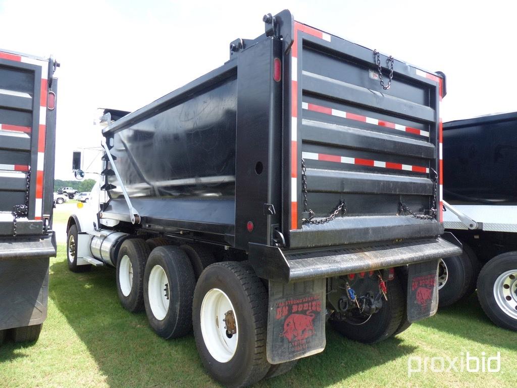 2015 Kenworth T800 Tri-axle Dump Truck, s/n 1NKDL40X7FJ441638: Cummins ISX1