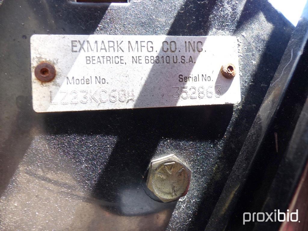 ExMark Laser Z Zero-turn Mower, s/n 352863: 60", Meter Shows 623 hrs