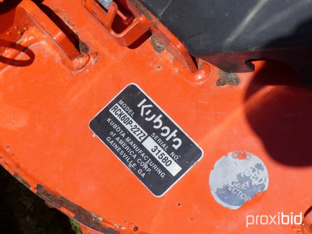 Kubota ZG227LA Zero-turn Mower, s/n A1801: Meter Shows 670 hrs