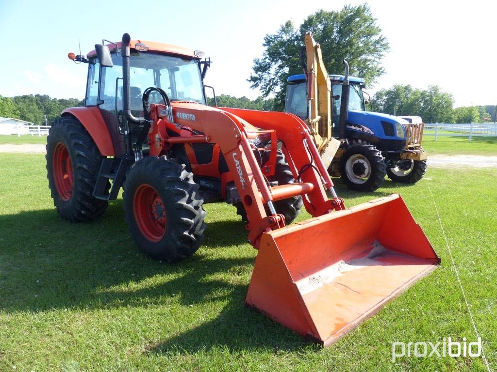 2016 Kubota M6S-111 MFWD Tractor, s/n 50062: C/A, Loader w/ Bkt., Meter Sho