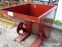 Heavy-duty 1.75 cu yd Self-dumping Hopper: 6000 lb. Cap.