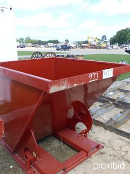 Heavy-duty 1.75 cu yd Self-dumping Hopper: 6000 lb. Cap.