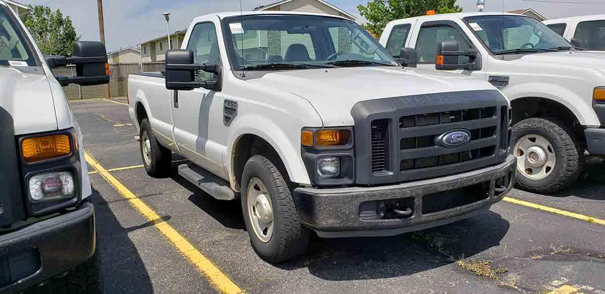 2008 Ford F250 Super-duty XL Pickup, s/n 1FTNF20568ED98809: 2wd, Gas Eng.,