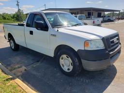 2005 Ford F150 XL Pickup, s/n 1FTRF12225NA81507: 2wd, 4.2L V6 Gas Eng., 4-d