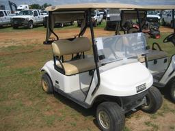 2017 E-Z-Go Electric, Two Passenger, White, Golf Cart with Charger, Canopy, Wind