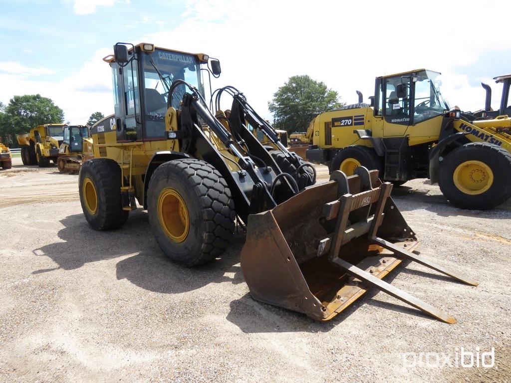 Cat IT28G Rubber-tired Loader, s/n 8CR01486: Encl. Cab, Forks & Bucket