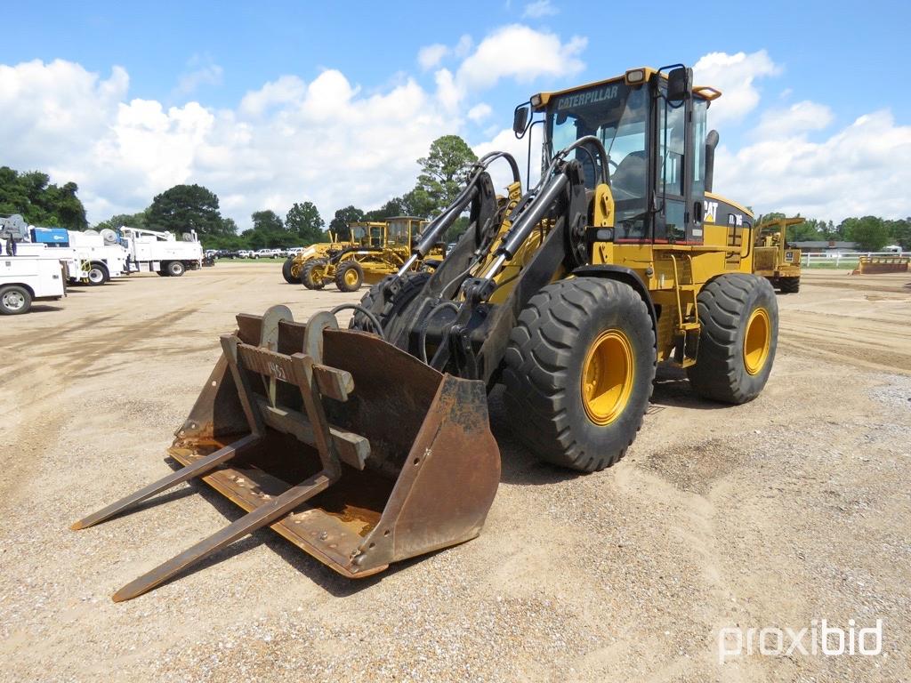 Cat IT28G Rubber-tired Loader, s/n 8CR01486: Encl. Cab, Forks & Bucket