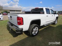 2016 GMC 2500HD Sierra SLT Z71 4WD Pickup, s/n 1GT12TEG1GF306069: 6.0L Gas