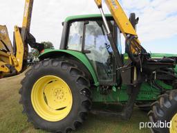 John Deere 7130 Tractor, s/n L07130H586689: C/A, 6-cyl. Diesel, 16-sp. Powe