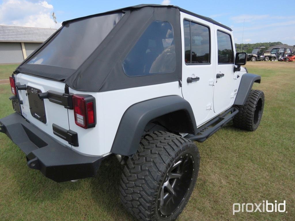 2017 Jeep Wrangler, s/n 1C4BJWDG7HL607958: P/S, A/C, Automatic, Soft Top, R