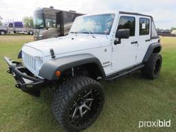 2017 Jeep Wrangler, s/n 1C4BJWDG7HL607958: P/S, A/C, Automatic, Soft Top, R