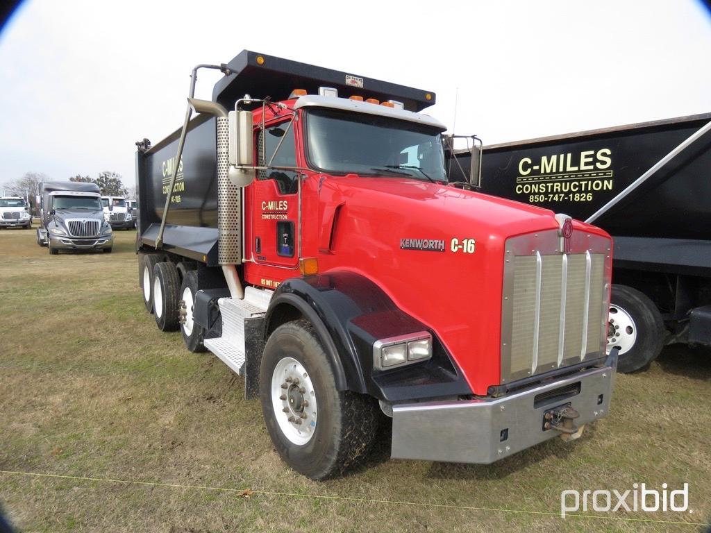 2015 Kenworth T800 Tri-axle Dump Truck, s/n 1NKDX4EX5FJ455969: Cummins ISX