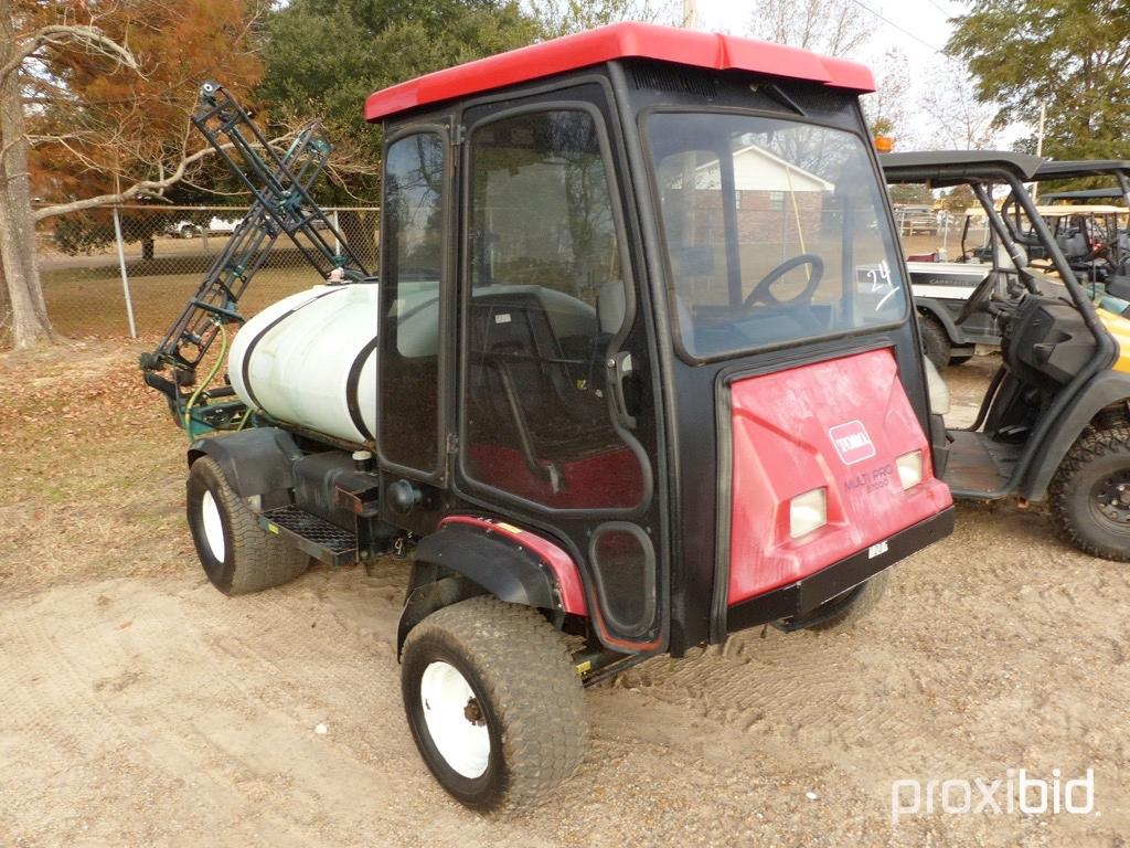 Toro MultiPro 5700D Sprayer, s/n 260000426: 3000-gal Tank, Sprayer w/ Foldi