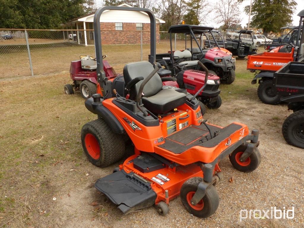 Kubota ZG327PA-60 Zero-turn Mower, s/n 52470: Meter Shows 1455 hrs