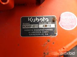 Kubota ZG327PA-60 Zero-turn Mower, s/n 52470: Meter Shows 1455 hrs