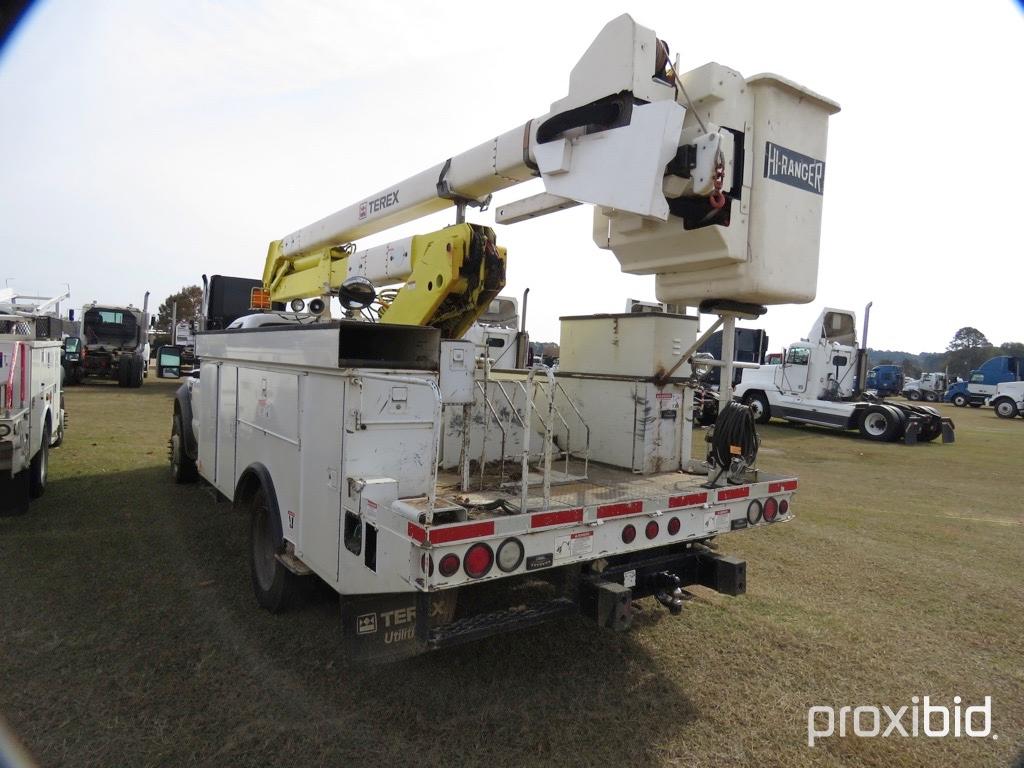 2009 Ford F550 4WD Bucket Truck, s/n 1FDAF57R89EB25540: Auto, Terex Hi Rang