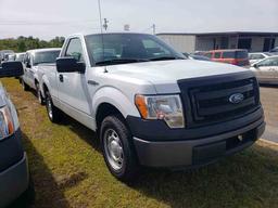 2013 Ford F150 XL Pickup, s/n 1FTMF1CM3DFC58598: 2-door, White, Styleside,