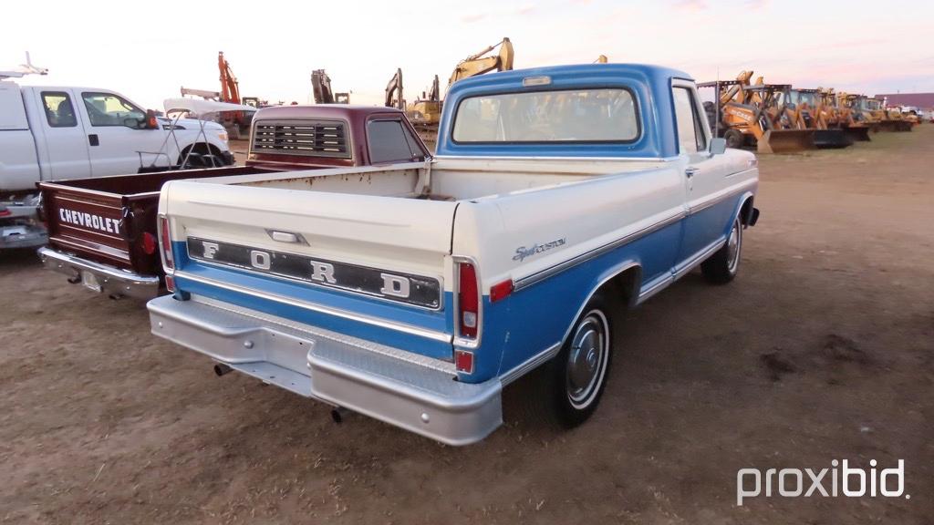 1971 Ford F100 Pickup s/n F10GCK28732: 302 V8 Eng. Auto A/C Original