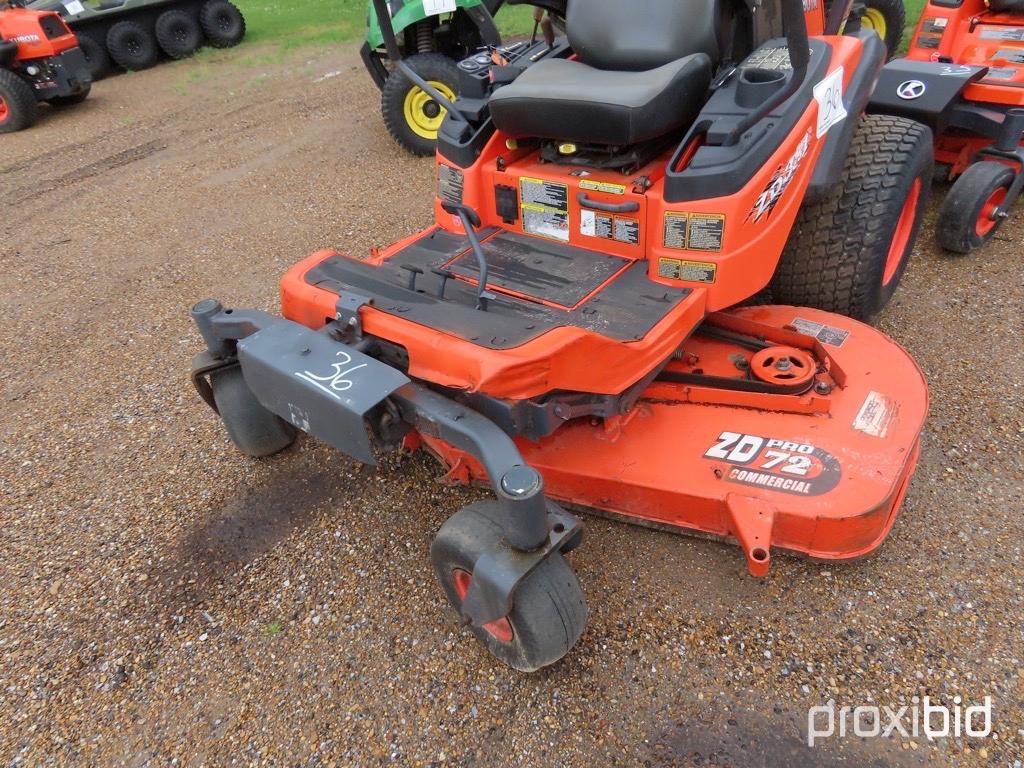 Kubota ZD331 Zero-turn Mower, s/n 35152: Diesel, 72" Cut, Meter Shows 1998