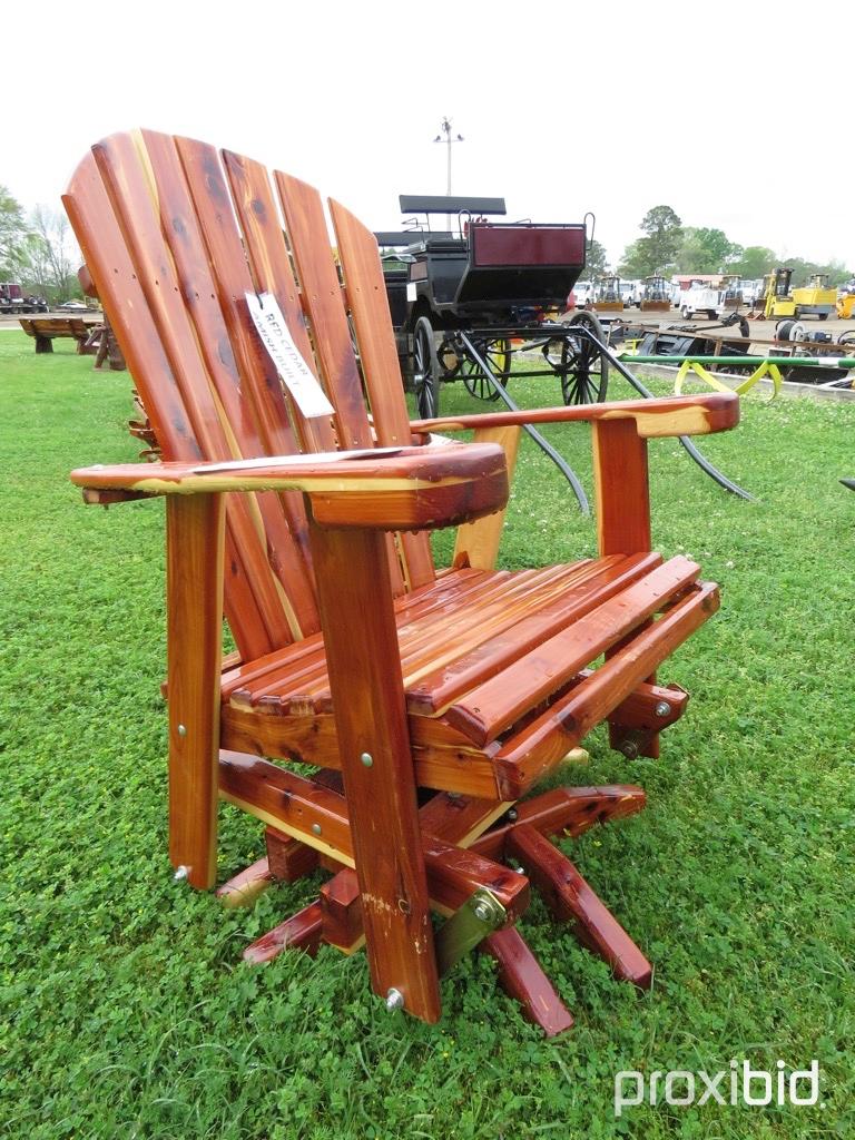 Cedar Swivel Glider Chair