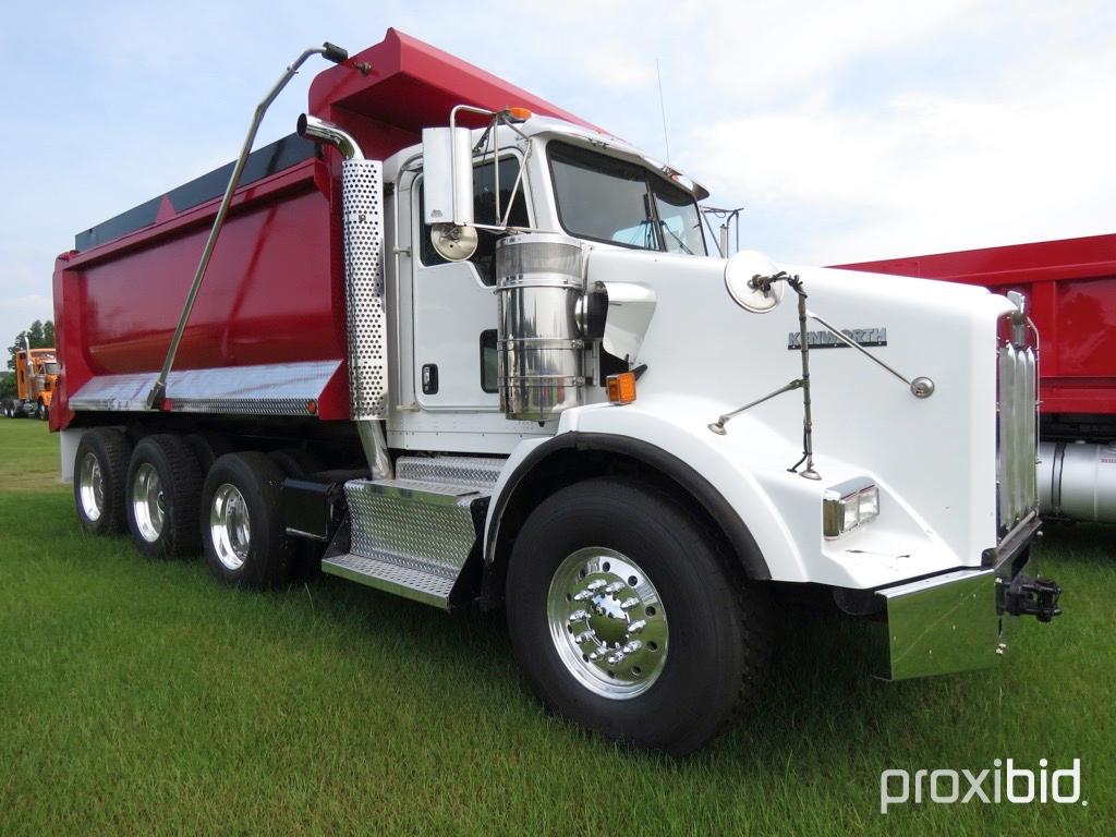 2012 Kenworth T800 Tri-axle Dump Truck, s/n 1NKDL40X9CJ301425: 10-sp., 16'