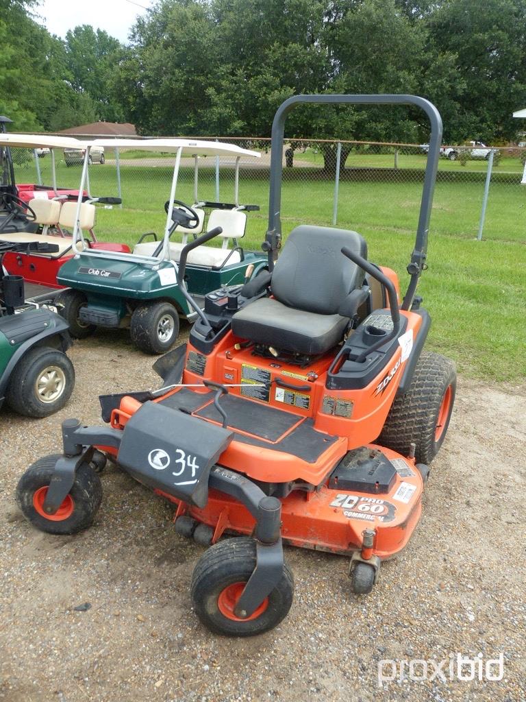 Kubota ZD331P Zero-turn Mower, s/n 12226: 60" Cut, Meter Shows 1099 hrs