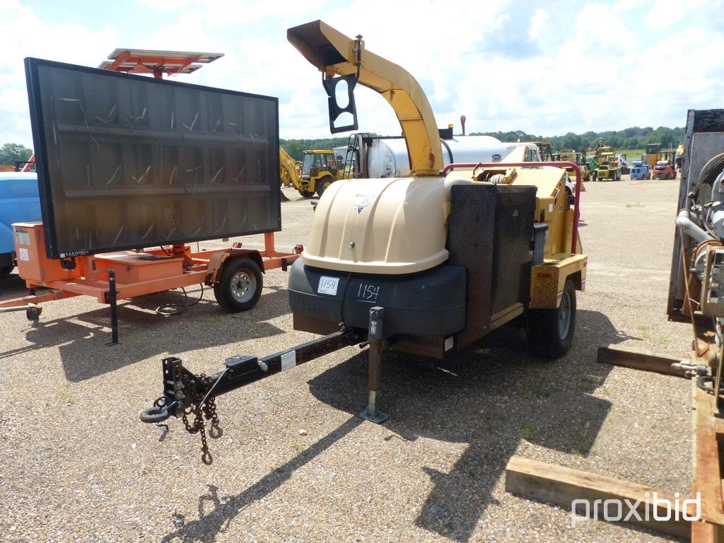 Vermeer BC1400 Portable Chipper, s/n 1VRU1614351002023: Cat 4-cyl. Eng., Tr