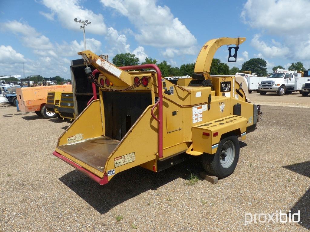 Vermeer BC1400 Portable Chipper, s/n 1VRU1614351002023: Cat 4-cyl. Eng., Tr