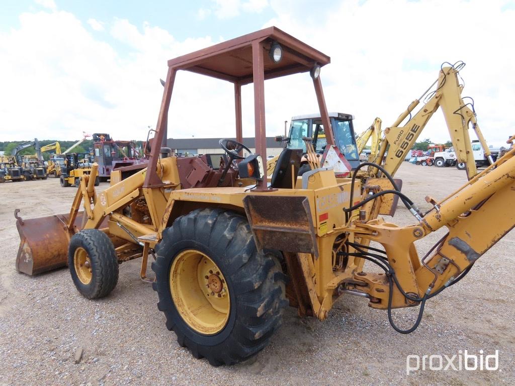 Case 480F Loader Backhoe, s/n JJG0004815: 2wd, Canopy, 3/4-yd Loader, 18" B